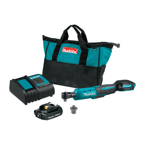 XRW01SR1 Makita 18V LXT Lithium-Ion Cordless 3/8'' / 1/4'' Sq. Drive Ratchet Kit (2.0Ah)