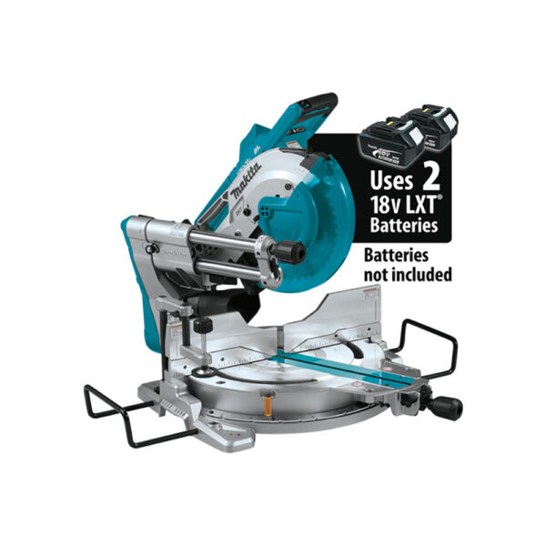 XSL04ZU Makita 36V (18V X2) LXT Brushless 10'' Dual-Bevel Sliding Compound Miter Saw, AWS and Laser, Tool Only