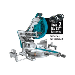 XSL07Z Makita 36V (18V X2) LXT Brushless 12'' Dual-Bevel Sliding Compound Miter Saw with Laser, Tool Only