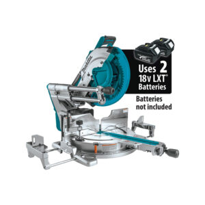 XSL08Z Makita 36V (18V X2) LXT Brushless 12'' Dual-Bevel Sliding Compound Miter Saw, AWS Capable and Laser, Tool Only