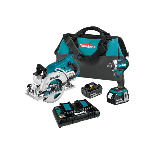 XT295PT Makita 18V LXT Lithium-Ion Brushless Cordless 2PC Combo Kit (5.0Ah)