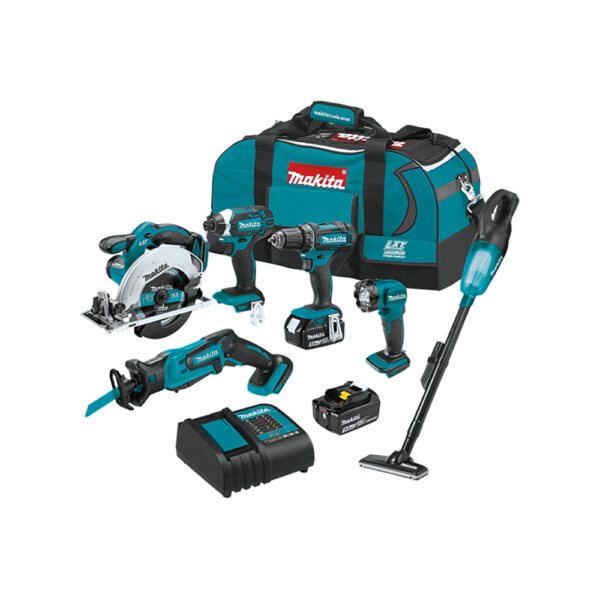 XT614SX1 Makita 18V LXT Lithium-Ion Cordless 6PC Combo Kit (3.0Ah)