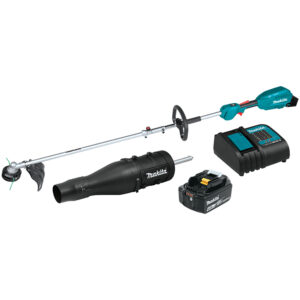XUX02SM1X3 Makita 18V LXT Lithium-Ion Brushless Cordless Couple Shaft Power Head Kit w/ 13'' String Trimmer & Blower Attachments (4.0Ah)