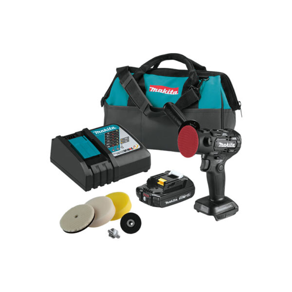 XVP01R1B Makita 18V LXT Lithium-Ion Sub-Compact Brushless Cordless 3'' Polisher / 2'' Sander Kit (2.0Ah)