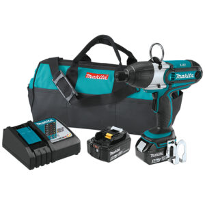 XWT01T Makita 18V LXT Lithium-Ion Cordless Quick Change 7/16'' Hex Impact Wrench Kit (5.0Ah)