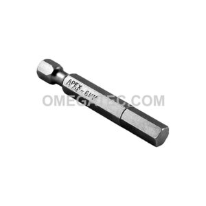 Apex AM-6MM Socket Head Metric Power Drive Bits, 1/4'' Hex Drive