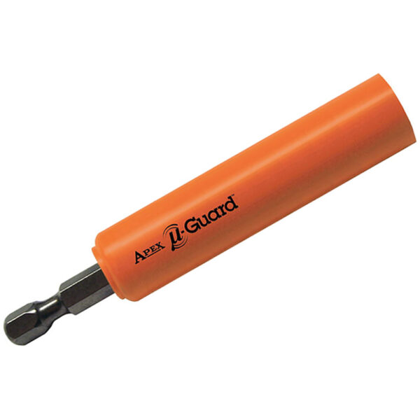 Apex UG-M-490-14 1/4'' u-Guard Magnetic Power Drive Bit Holder, 1/4'' Male Hex Drive