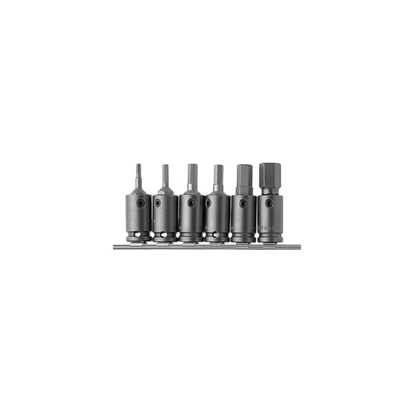 Apex 3/8'' And 1/2'' Square Drive Adapter And (Hex-Allen) Socket Head Bit Sets, SAE