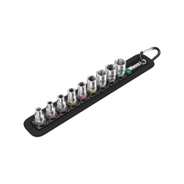 Wera 05003883001 9 Pc. Belt A 4 1/4'' Zyklop Socket Set