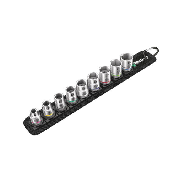 Wera 05003973001 9 Pc. Belt B 4 3/8'' Zyklop Socket Set