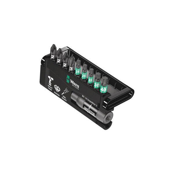 Wera 05057683001 10 Pc. Impaktor 3 Bit-Check