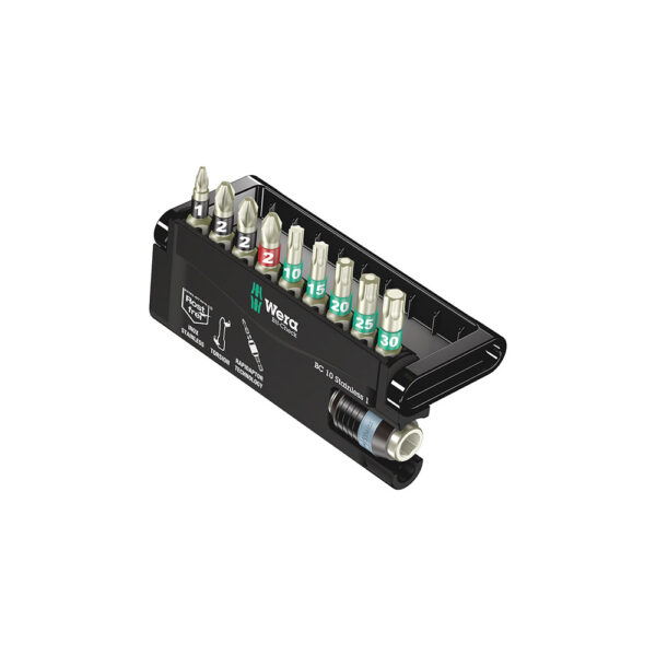 Wera 05071110001 10 Pc. Stainless Steel 1 Bit-Check