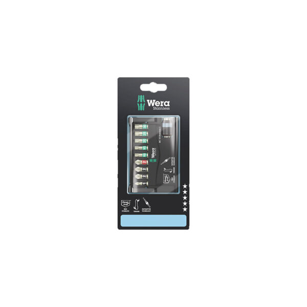 Wera 05073630001 10 Pc. Stainless Steel 1 SB Bit-Check