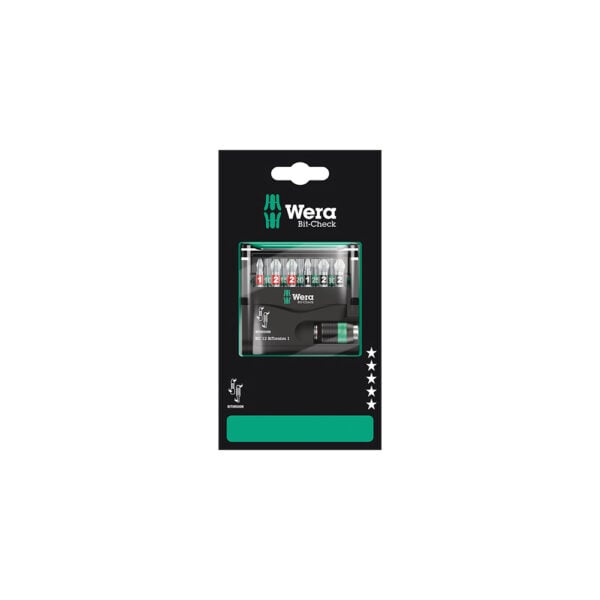 Wera 05136385001 12 Pc. BiTorsion 1 SB Bit-Check