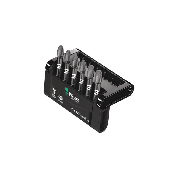 Wera 05057692001 6 Pc. Pozidriv Impaktor 1 Bit-Check