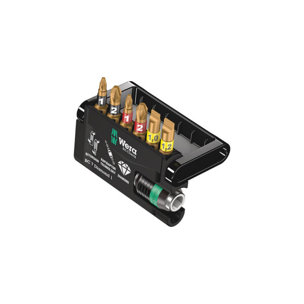 Wera 05057416001 7 Pc. Diamond 1 Bit-Check