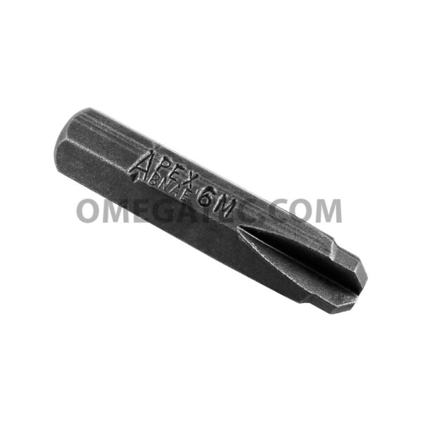 Apex BNAE-6MM B.N.A.E. 6MM Insert Bits, 1/4'' Hex Drive