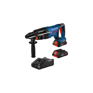 GBH18V-26DK25 Bosch 18V Brushless SDS-plus Bulldog 1'' D-Handle Rotary Hammer Kit w/ (2) CORE18V 4.0 Ah Compact Batteries