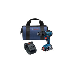 GSB18V-490B12 Bosch 18V Brushless 1/2'' Hammer Drill Driver Kit w/ (1) 2.0 Ah SlimPack Battery