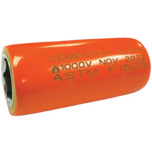 Cementex IS14-06L 3/16'' Deep Wall 6-Point SAE Socket, 1/4'' Square Drive