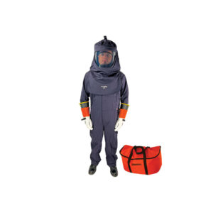 Cementex CL4CKV-3X2 40 cal/cm2 Feature Series Coverall Kit in a Standard Duffel Bag with Vent Fan and Class 2 Glove Kit - 3X-LARGE