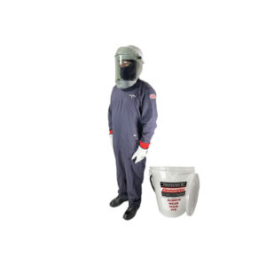 Cementex AFSC-CSCAK-XL 8.3 cal/cm2 Contractor Series Coverall Kit in a Arc Flash Storage Canister - EXTRA LARGE