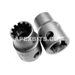 Apex CMS-3412 #12 Standard Spline Impact Socket, 3/8'' Square Drive