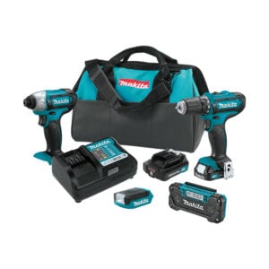 CT409R Makita 12V max CXT Lithium-Ion Cordless 4PC Combo Kit (2.0Ah)