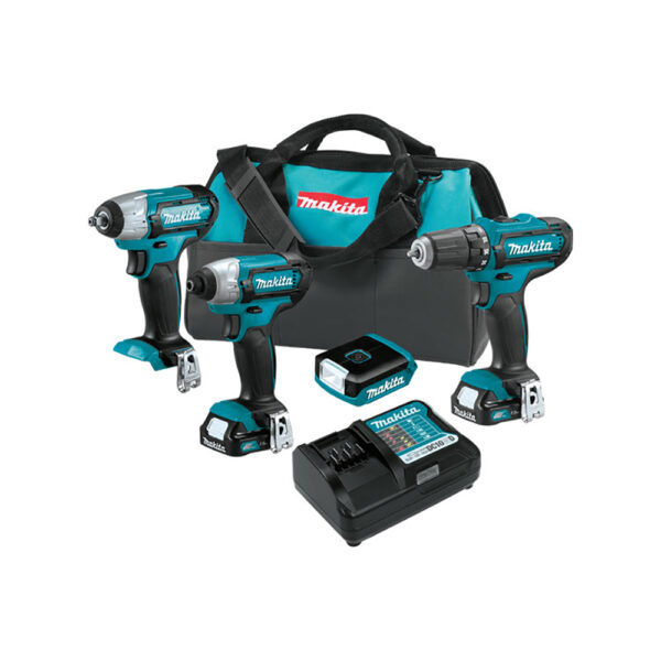 CT410 Makita 12V max CXT Lithium-Ion Cordless 4PC Combo Kit (1.5Ah)
