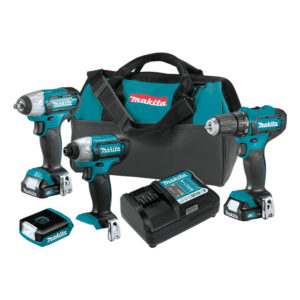 CT411 Makita 12V max CXT Lithium-Ion Cordless 4PC Combo Kit (1.5Ah)