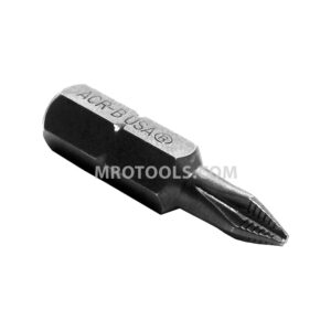 ZEPHYR D1221XXACR-B #1 Phillips Insert Bit, ACR, 1/4'' Hex Drive