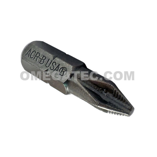 ZEPHYR D1222AAACR-B #2 Phillips Insert Bit, ACR, 1/4'' Hex Drive