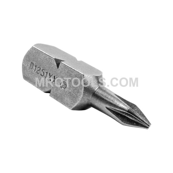Zephyr D1251XX #1 Phillips Square Shank Insert Bit, For Self Tapping Screws, 5/16'' Square Shank