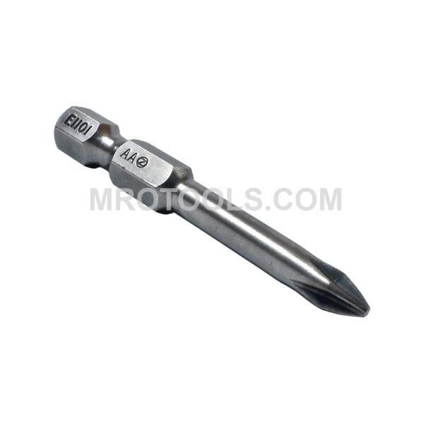 ZEPHYR E1101AA #1 Phillips Power Drive Bit, For Machine Screws, 1/4'' Hex Shank