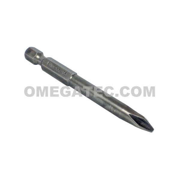 ZEPHYR E1102XX275 #2 Phillips Power Drive Bit, For Self Tapping Screws, 1/4'' Hex Shank