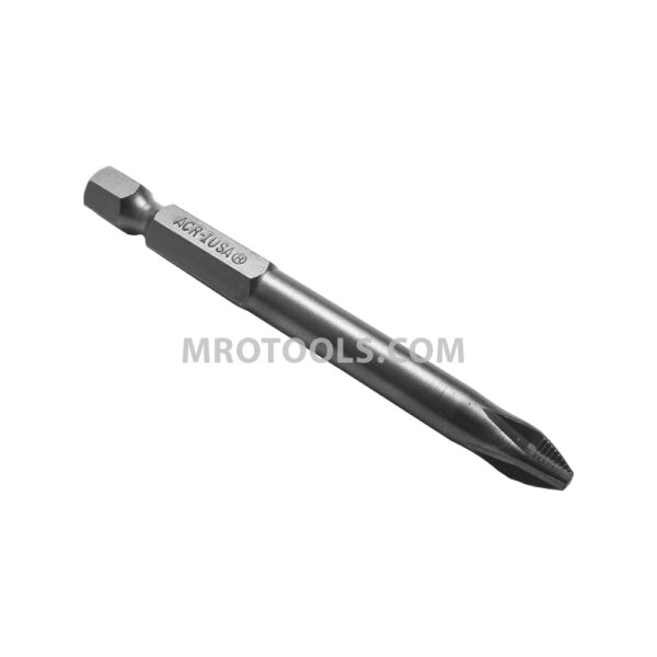 ZEPHYR E1102XX275RI #2 Phillips Installation Power Drive Bit, ACR, For Self-Tapping Screws, 1/4'' Hex Shank