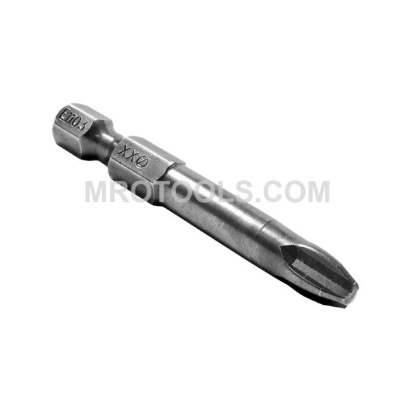 ZEPHYR E1103XX #3 Phillips Power Drive Bit, For Self Tapping Screws, 1/4'' Hex Shank