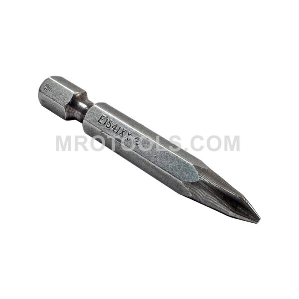 ZEPHYR E1541XX #1 Phillips Power Drive Bit, For Self Tapping Screws, 1/4'' Full Body Hex Shank