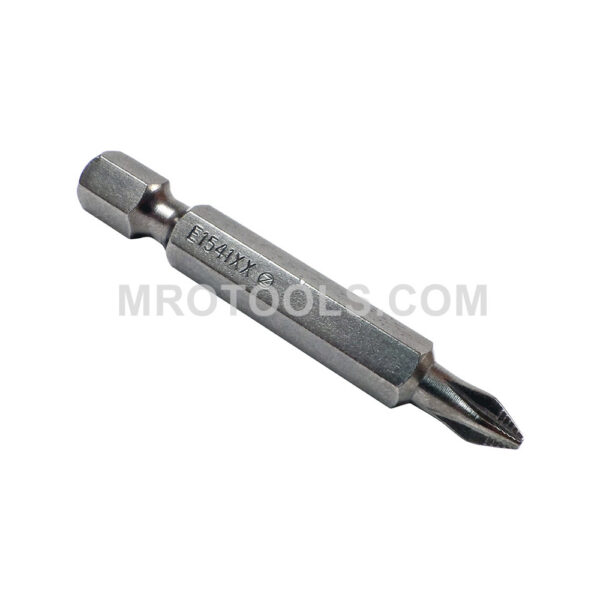 ZEPHYR E1541XXACR-B #1 Phillips Power Drive Bit, ACR, Full Hex Shank, For Machine Screws, 1/4'' Hex Shank