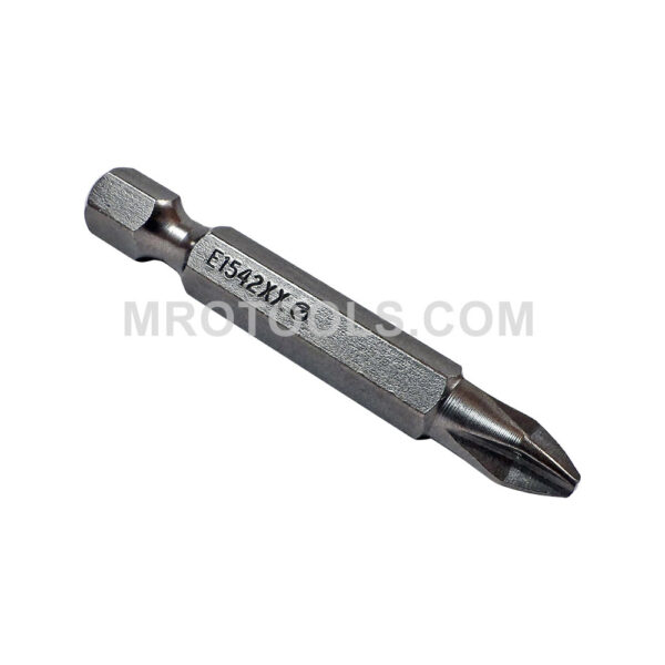 ZEPHYR E1542XX #2 Phillips Power Drive Bit, For Self Tapping Screws, 1/4'' Full Body Hex Shank