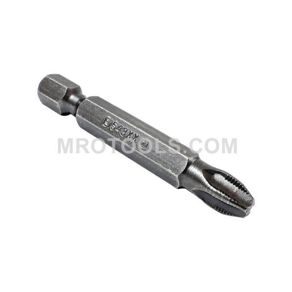 ZEPHYR E1543XXACR-B #3 Phillips Power Drive Bit, ACR, Full Hex Shank, For Machine Screws, 1/4'' Hex Shank
