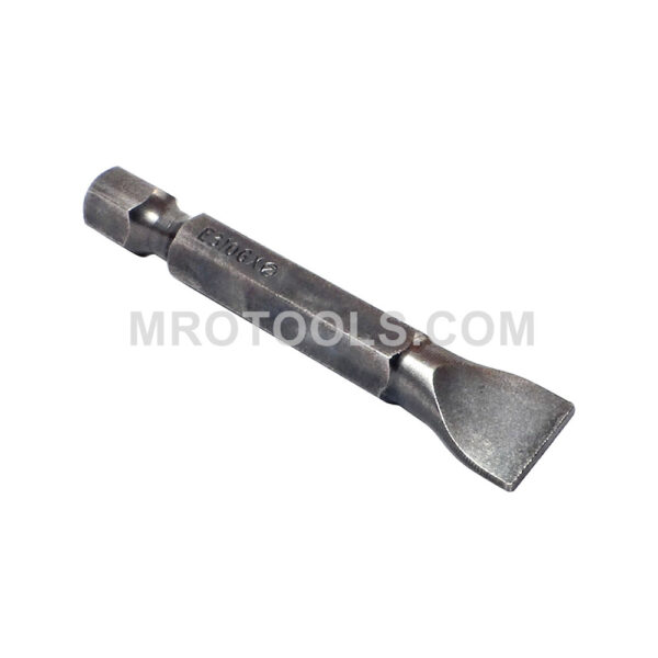 ZEPHYR E3106X 12F-14R Slotted Power Drive Bit, For Self Tapping Screws, 1/4'' Full Body Hex