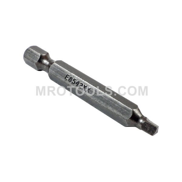 ZEPHYR E8542XX #2 Square Recess Power Drive Bit, 1/4'' Full Body Hex Shank