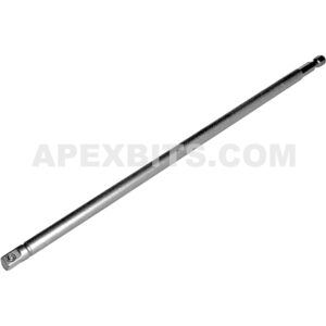 Apex EX-250-10 1/4'' Hex Power Drive Socket Extension, 1/4'' Male Square