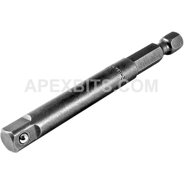 Apex EX-250-B-3 1/4'' Hex Power Drive Socket Extension, 1/4'' Male Square