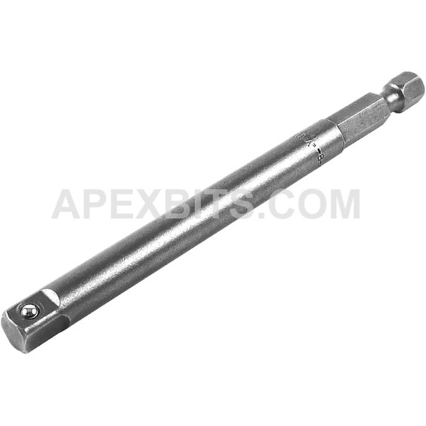 Apex EX-250-B-4 1/4'' Hex Power Drive Socket Extension, 1/4'' Male Square