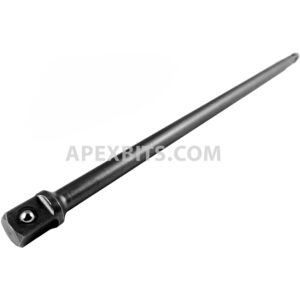 Apex EX-370-B-10 1/4'' Hex Power Drive Socket Extension, 3/8'' Male Square