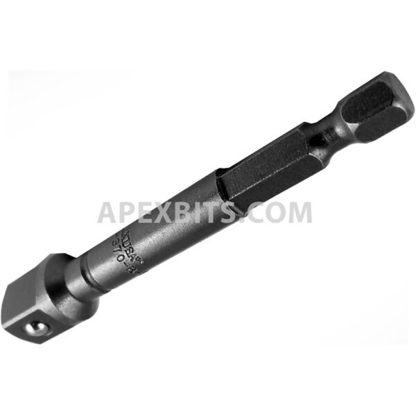 Apex EX-370-B-3 1/4'' Hex Power Drive Socket Extension, 3/8'' Male Square