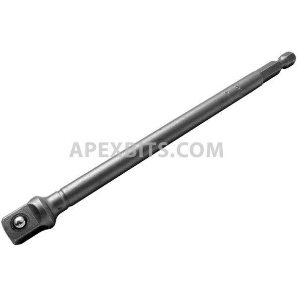 Apex EX-370-B-6 1/4'' Hex Power Drive Socket Extension, 3/8'' Male Square