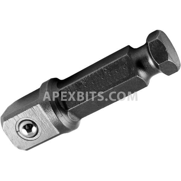 Apex EX-501-B-2 7/16'' Hex Power Drive Socket Extension, 1/2'' Male Square